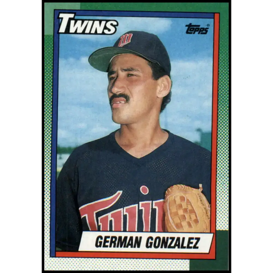 1990 Topps #266 German Gonzalez NM-MT Minnesota Twins Baseball Card - Baseball Card Single