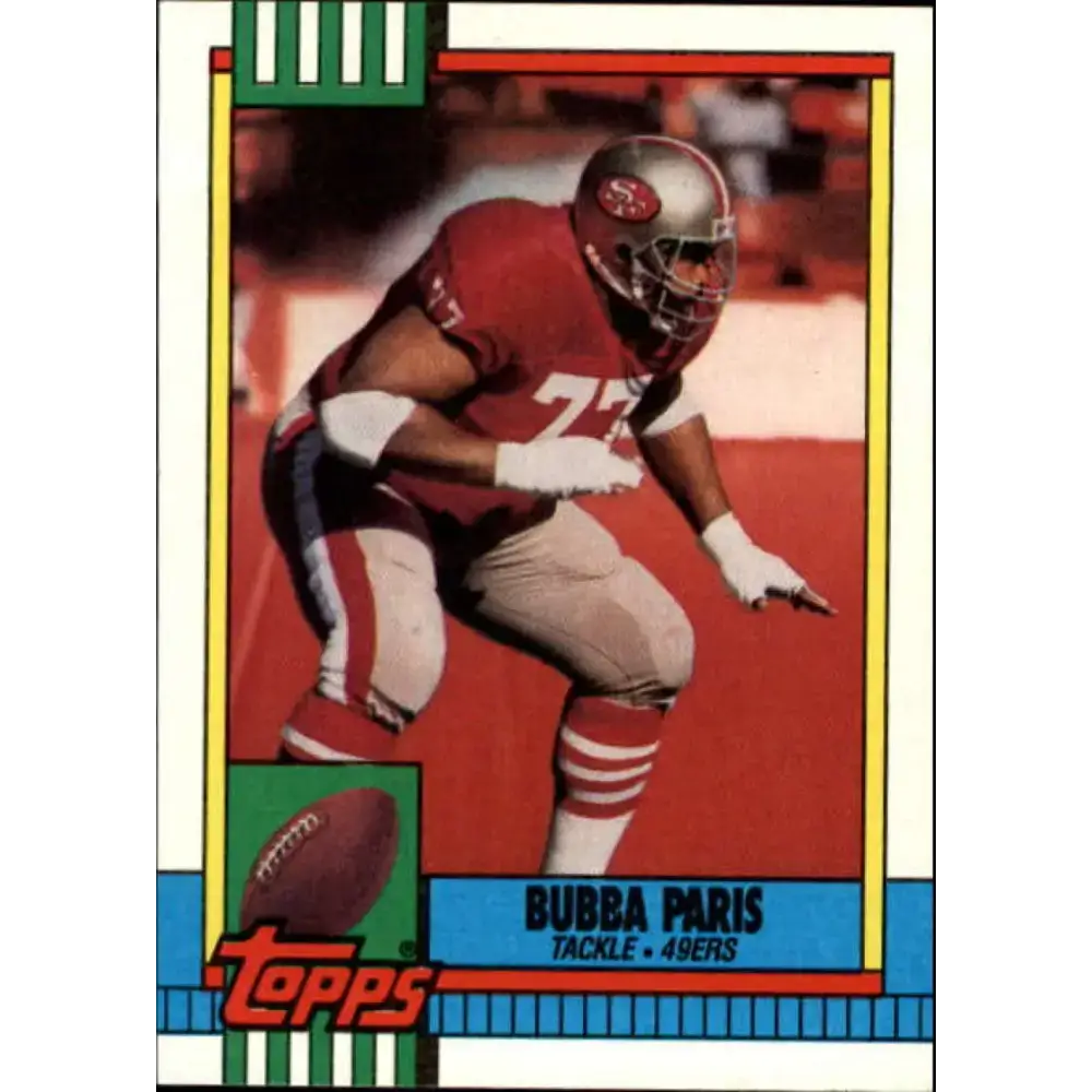 1990 Topps #27 Bubba Paris EX Excellent San Francisco 49ers Football Card - Football Card Single