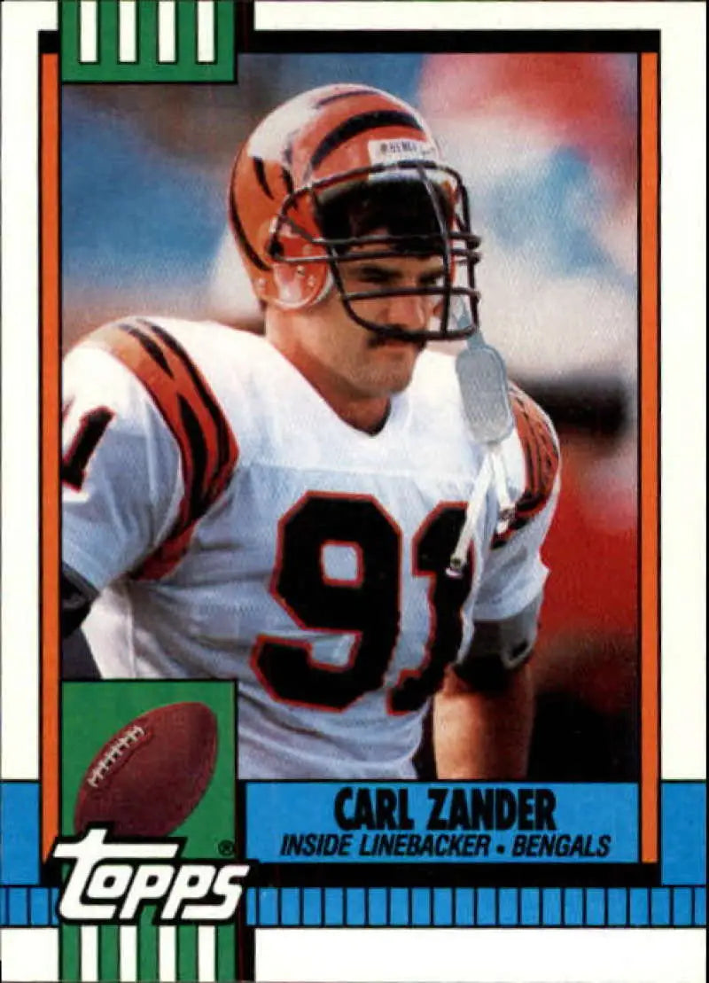 1990 Topps #271 Carl Zander EX Excellent Cincinnati Bengals Football Card - Football Card Single