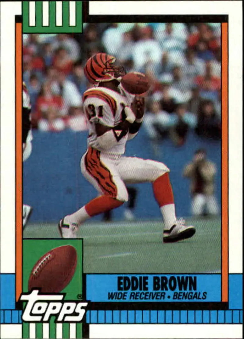 1990 Topps #272 Eddie Brown EX Excellent Cincinnati Bengals Football Card - Football Card Single