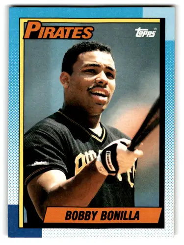 1990 Topps Bobby Bonilla baseball card with original gloss mint Pirates ID:67285