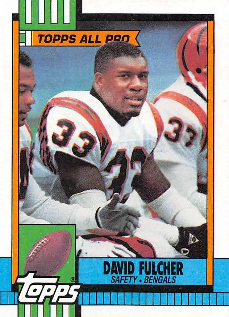 1990 Topps #273 David Fulcher EX Excellent Cincinnati Bengals Football Card - Football Card Single