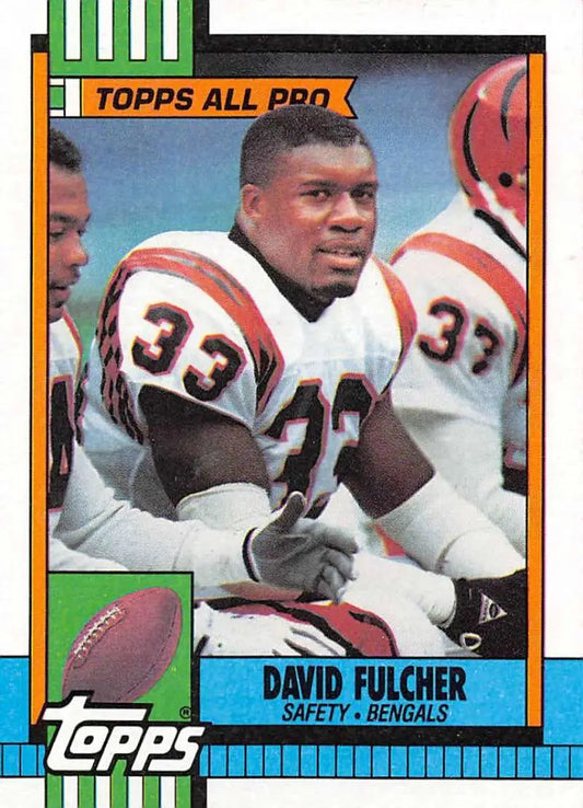 1990 Topps #273 David Fulcher EX Excellent Cincinnati Bengals Football Card