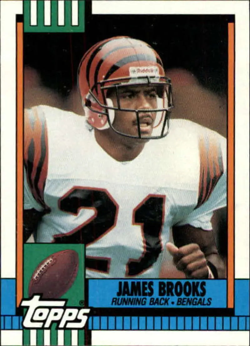 1990 Topps #275 James Brooks EX Excellent Cincinnati Bengals Football Card - Football Card Single