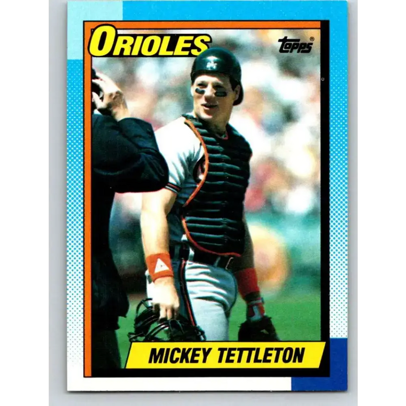 1990 Topps #275 Mickey Tettleton NM-MT Baltimore Orioles Baseball Card - Baseball Card Single