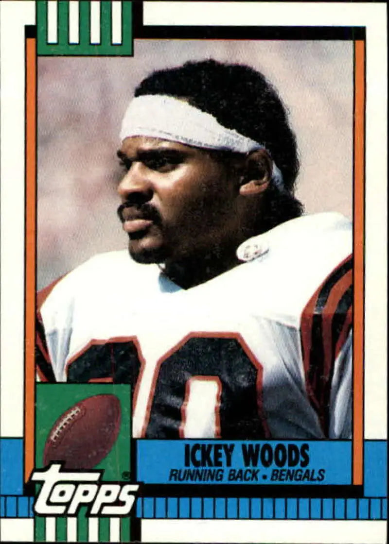 1990 Topps #277 Ickey Woods EX Excellent Cincinnati Bengals Football Card - Football Card Single