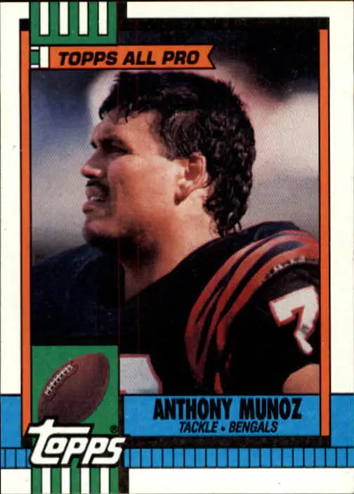 1990 Topps #278 Anthony Munoz EX Excellent Cincinnati Bengals Football Card - Football Card Single