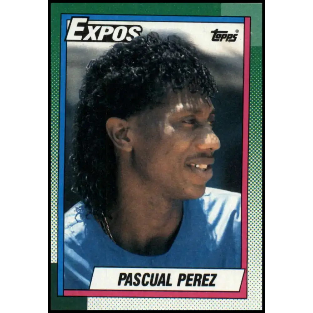 1990 Topps #278 Pascual Perez NM-MT Montreal Expos Baseball Card - Baseball Card Single