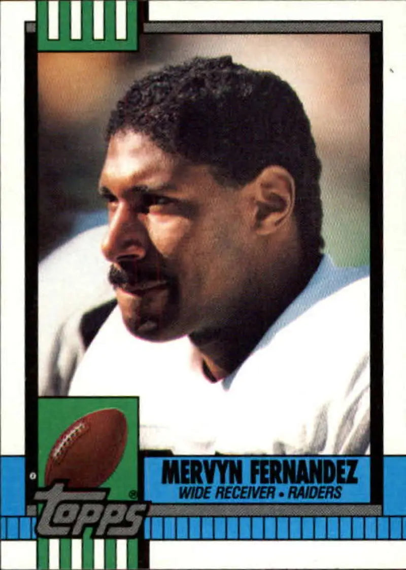 1990 Topps #281 Mervyn Fernandez EX Excellent Los Angeles Raiders Football Card - Football Card Single