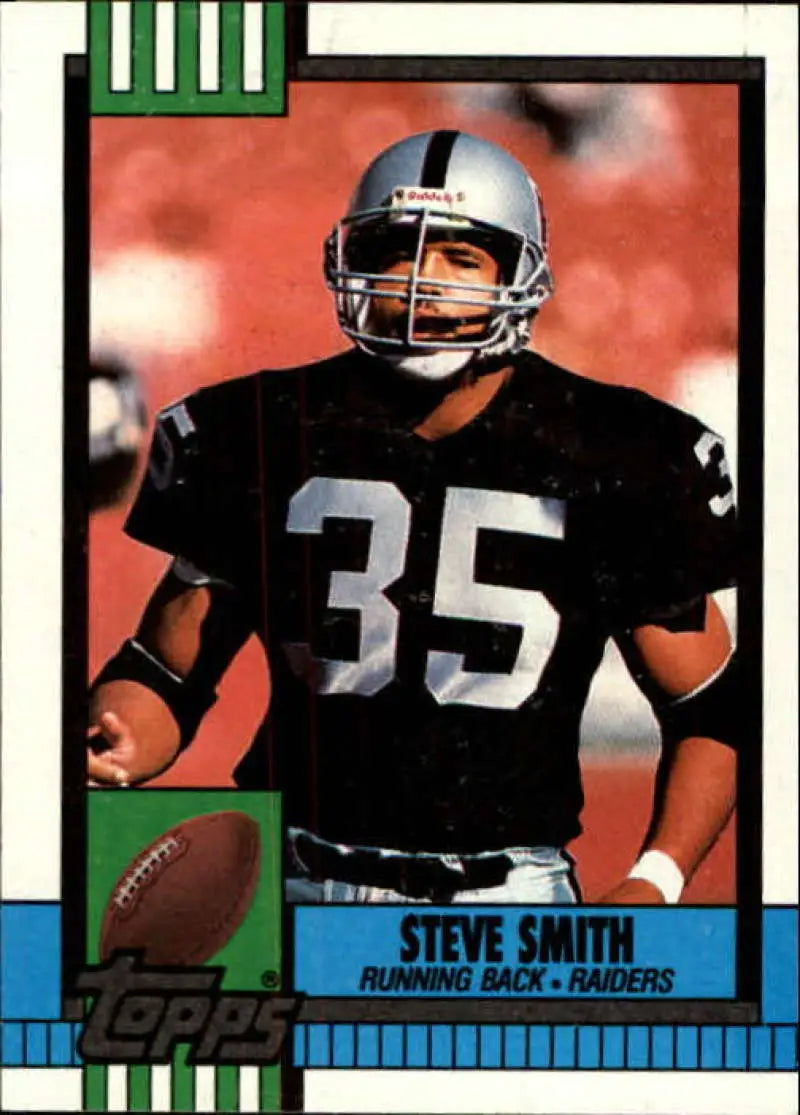 1990 Topps #283 Steve Smith EX Excellent Los Angeles Raiders Football Card - Football Card Single