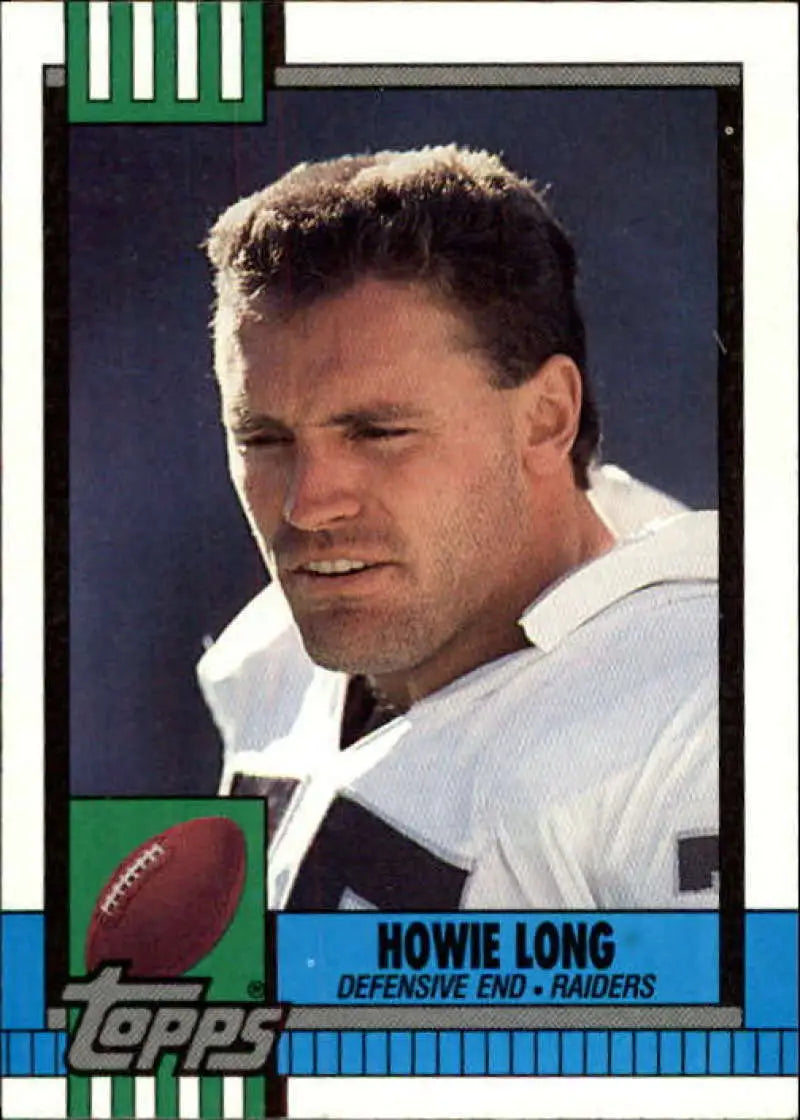 1990 Topps #284 Howie Long EX Excellent Los Angeles Raiders Football Card - Football Card Single