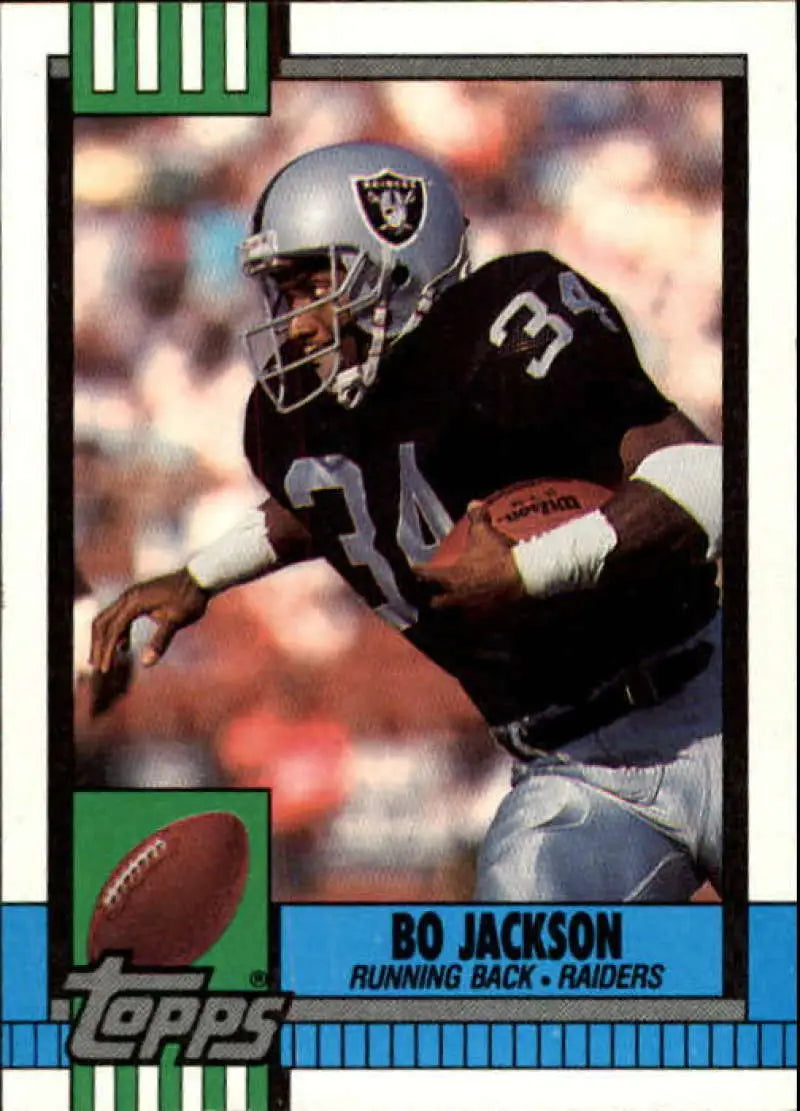 1990 Topps #285 Bo Jackson EX Excellent Los Angeles Raiders Football Card - Football Card Single