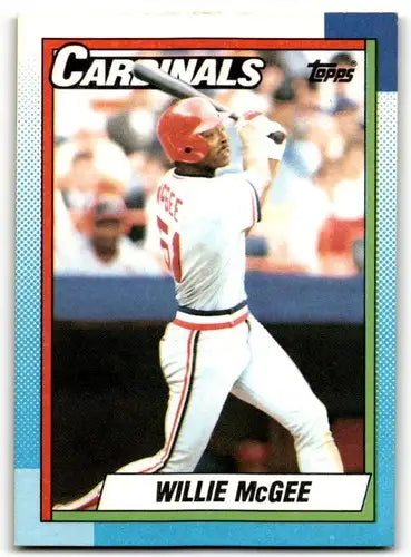 1990 Topps #285 Willie McGee EX/NM Cardinals ID:43448 - Baseball Card Single