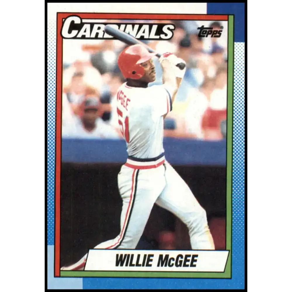 1990 Topps #285 Willie McGee NM-MT St. Louis Cardinals Baseball Card - Baseball Card Single