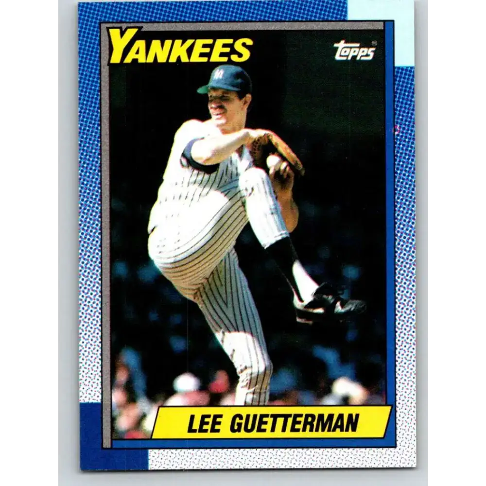1990 Topps #286 Lee Guetterman NM-MT New York Yankees Baseball Card - Baseball Card Single