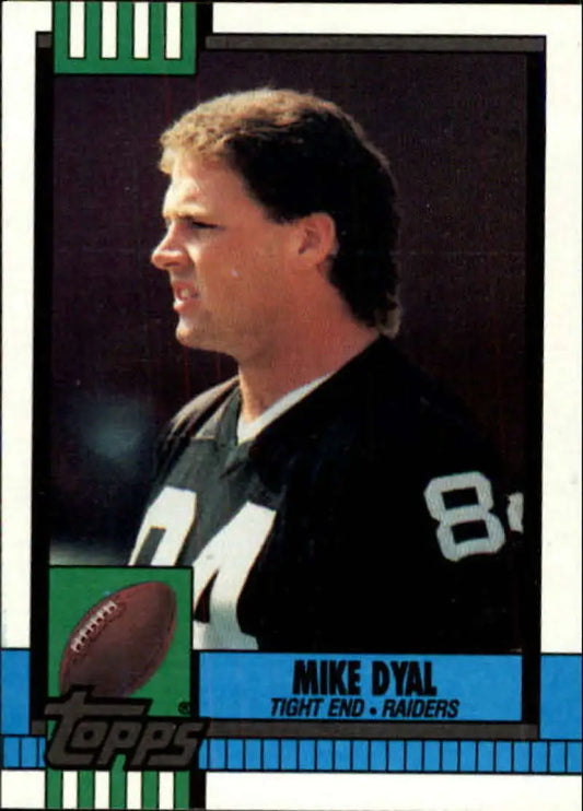 1990 Topps #286 Mike Dyal EX Excellent RC Rookie Los Angeles Raiders Football Card - Football Card Single