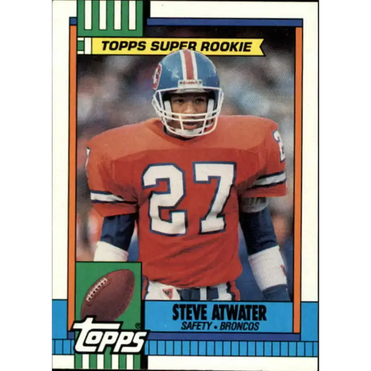 1990 Topps #29 Steve Atwater EX Excellent RC Rookie Denver Broncos Football Card