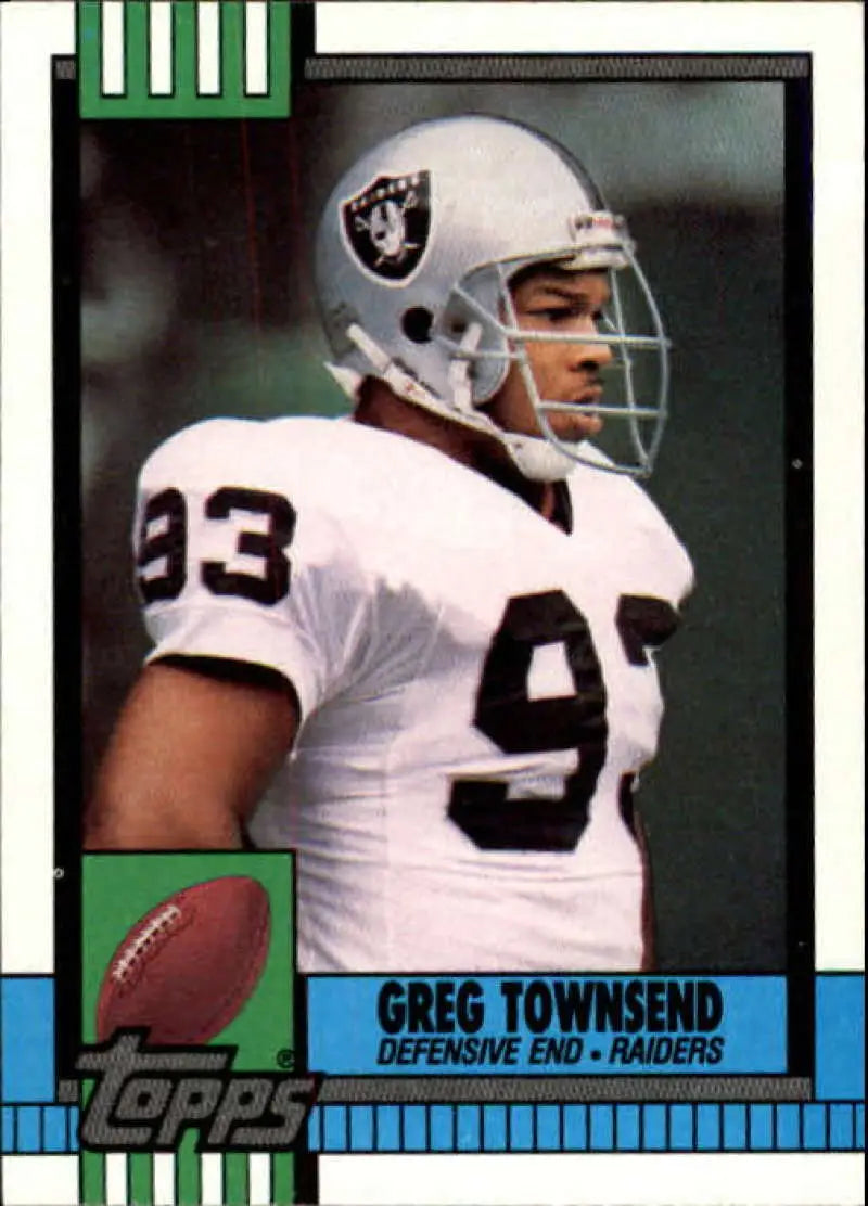 1990 Topps #290 Greg Townsend EX Excellent Los Angeles Raiders Football Card - Football Card Single