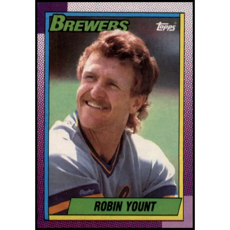 1990 Topps #290 Robin Yount NM-MT Milwaukee Brewers Baseball Card - Baseball Card Single