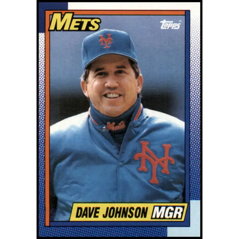 1990 Topps #291 Dave Johnson MG NM-MT New York Mets Baseball Card - Baseball Card Single