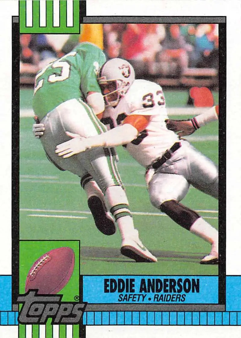 1990 Topps #293 Eddie Anderson EX Excellent RC Rookie Los Angeles Raiders Football Card - Football Card Single