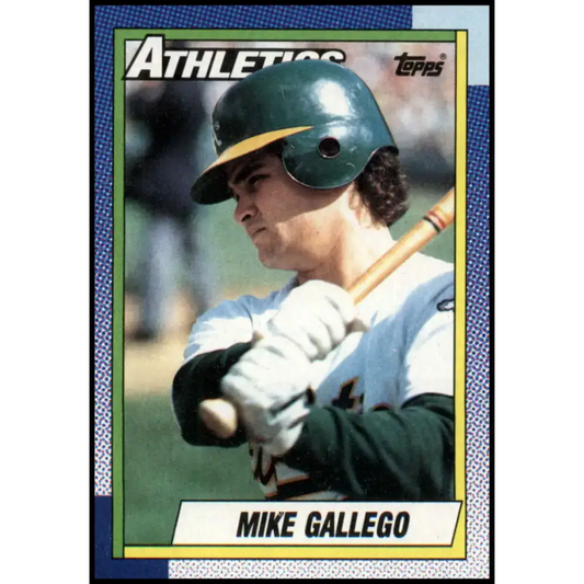 1990 Topps #293 Mike Gallego NM-MT Oakland Athletics Baseball Card - Baseball Card Single
