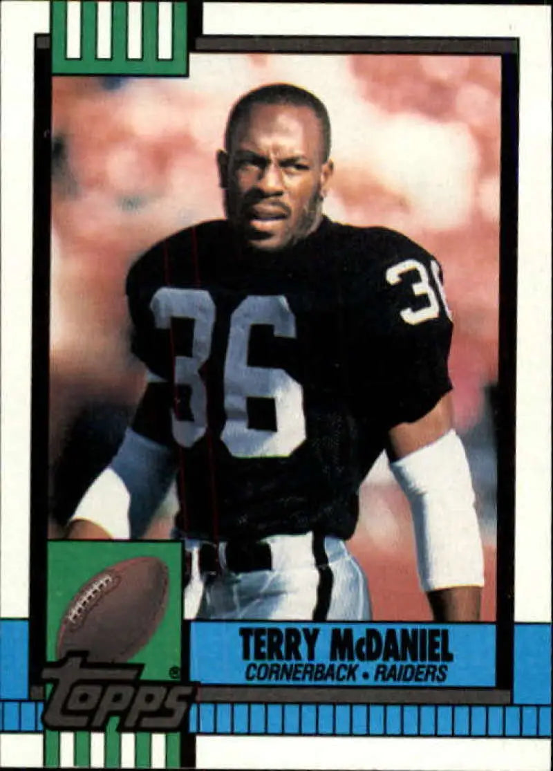 1990 Topps #294 Terry McDaniel EX Excellent Los Angeles Raiders Football Card