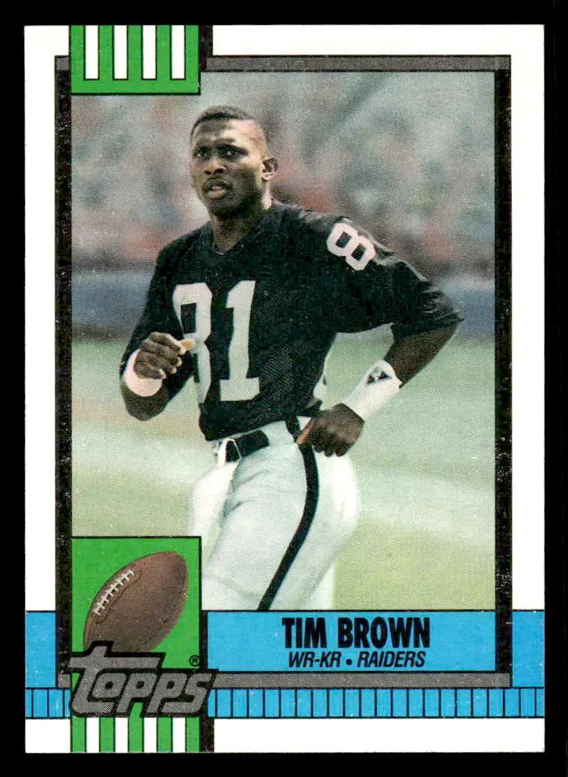 1990 Topps #295 Tim Brown - Football Card Single