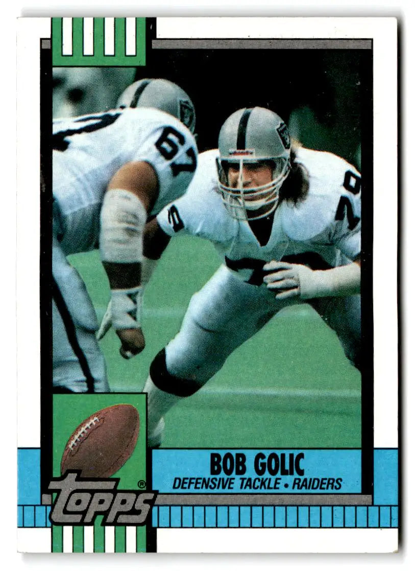 1990 Topps #296b Bob Golic - Football Card Single