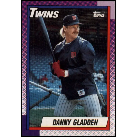 1990 Topps #298 Dan Gladden NM-MT Minnesota Twins Baseball Card - Baseball Card Single