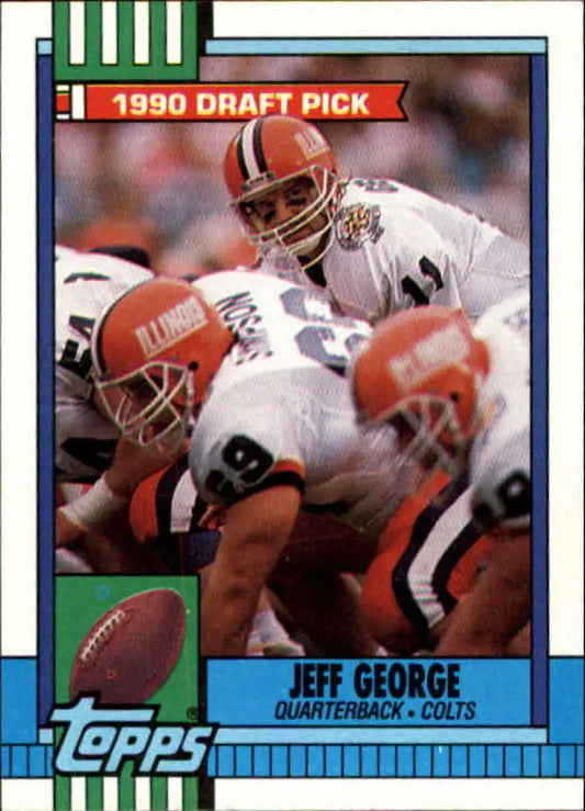 1990 Topps #298 Jeff George EX Excellent RC Rookie Indianapolis Colts Football Card