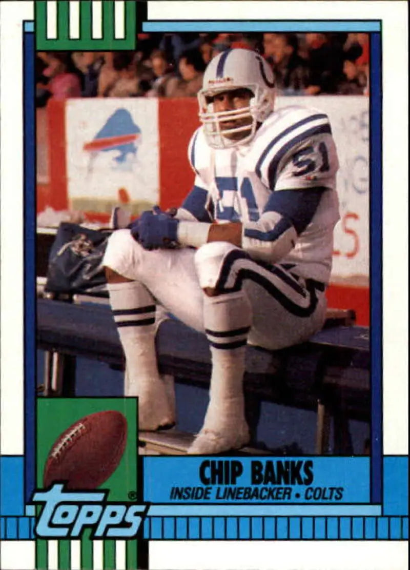 1990 Topps #299 Chip Banks EX Excellent Indianapolis Colts Football Card - Football Card Single