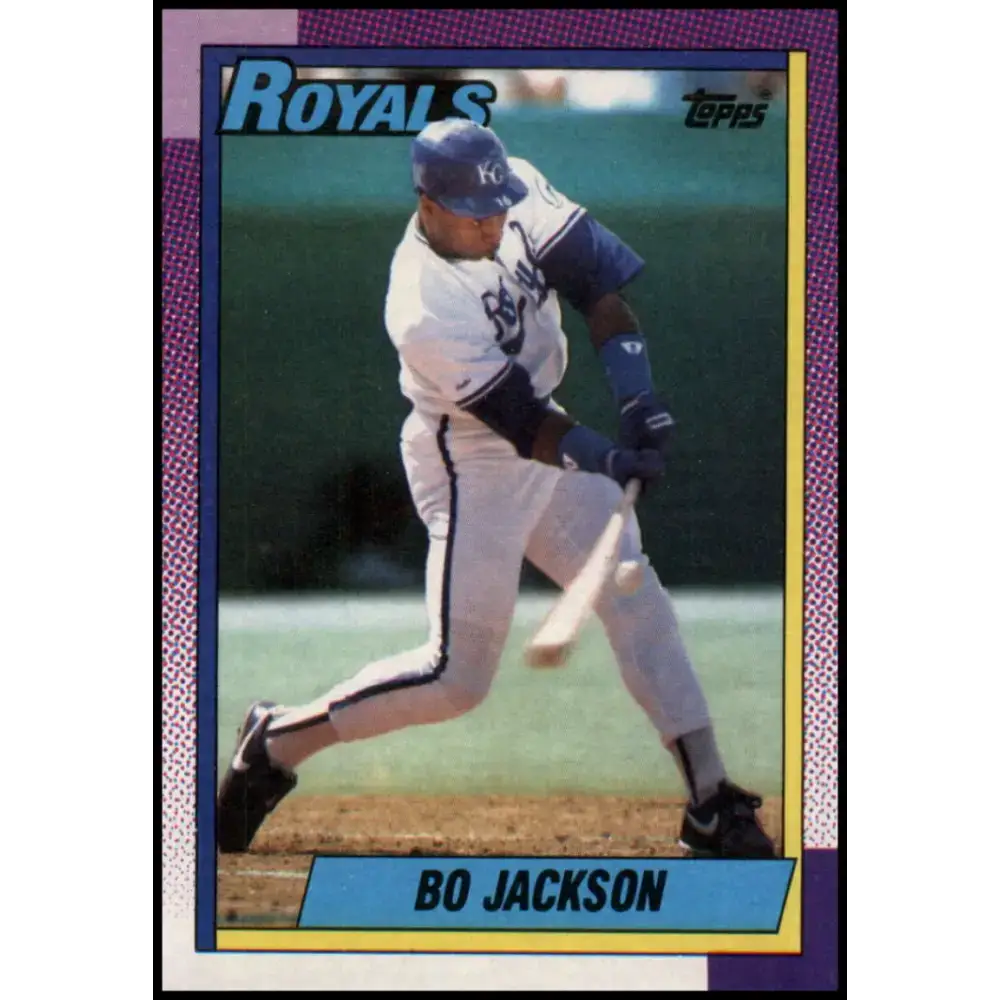 1990 Topps #300 Bo Jackson NM-MT Kansas City Royals Baseball Card - Baseball Card Single