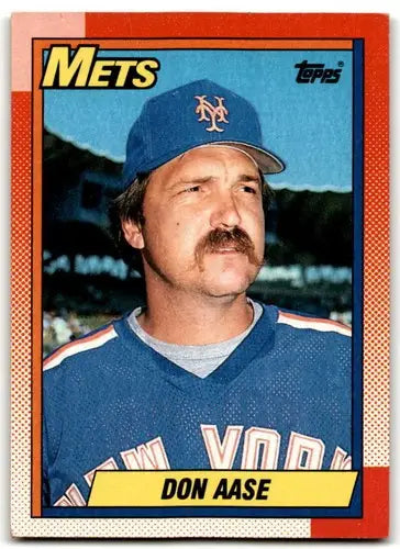 1990 Topps #301 Don Aase EX/NM Mets ID:43466 - Baseball Card Single