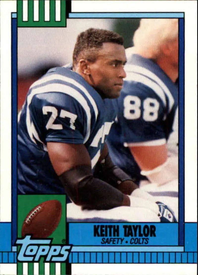 1990 Topps #302 Keith Taylor EX Excellent Indianapolis Colts Football Card - Football Card Single