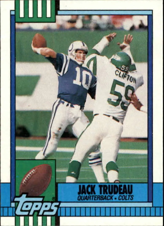 1990 Topps #303 Jack Trudeau EX Excellent Indianapolis Colts Football Card