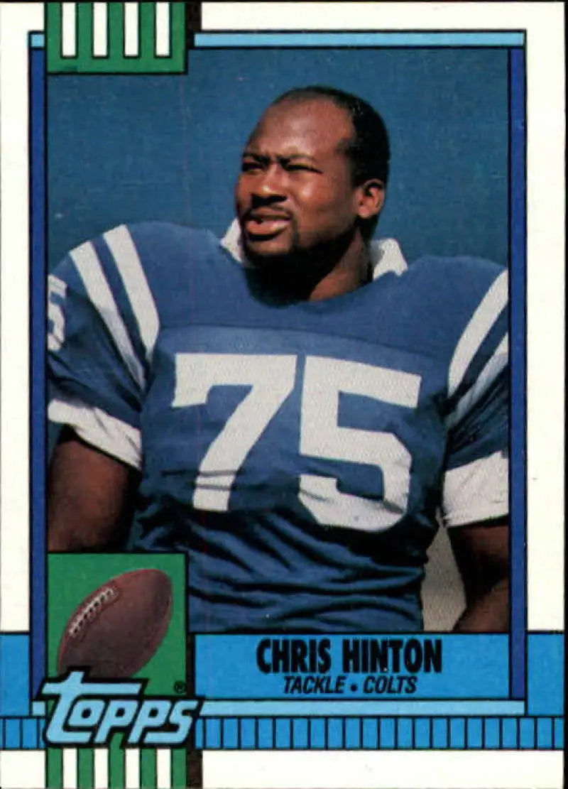 1990 Topps #304 Chris Hinton EX Excellent Indianapolis Colts Football Card - Football Card Single