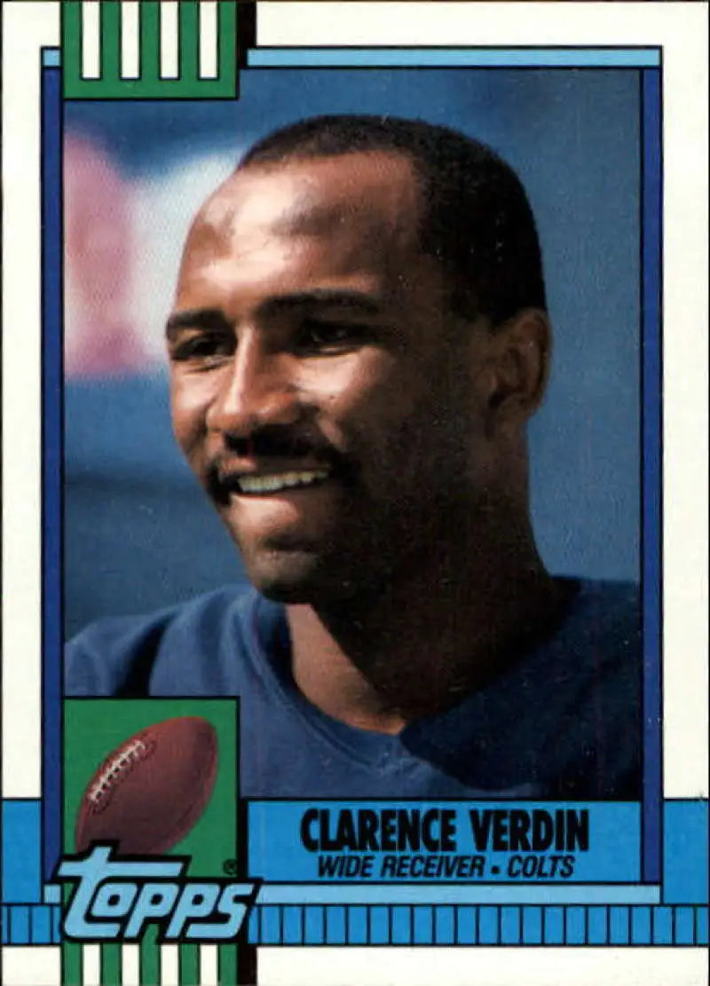1990 Topps #307 Clarence Verdin EX Excellent Indianapolis Colts Football Card - Football Card Single