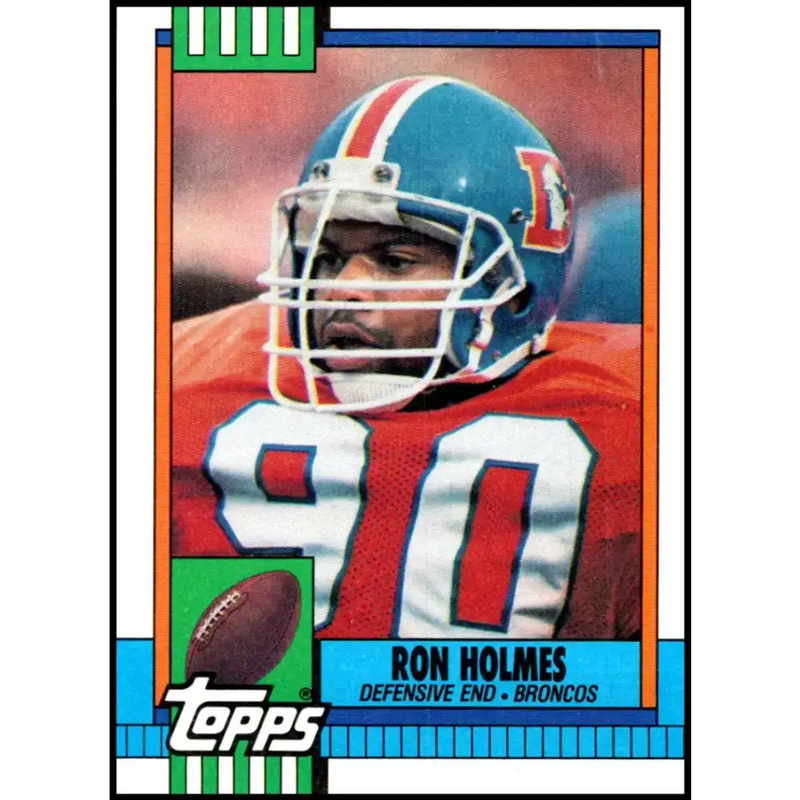 1990 Topps #31 Ron Holmes EX Excellent Denver Broncos Football Card - Football Card Single