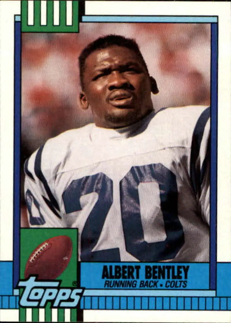 1990 Topps #310 Albert Bentley EX Excellent Indianapolis Colts Football Card - Football Card Single