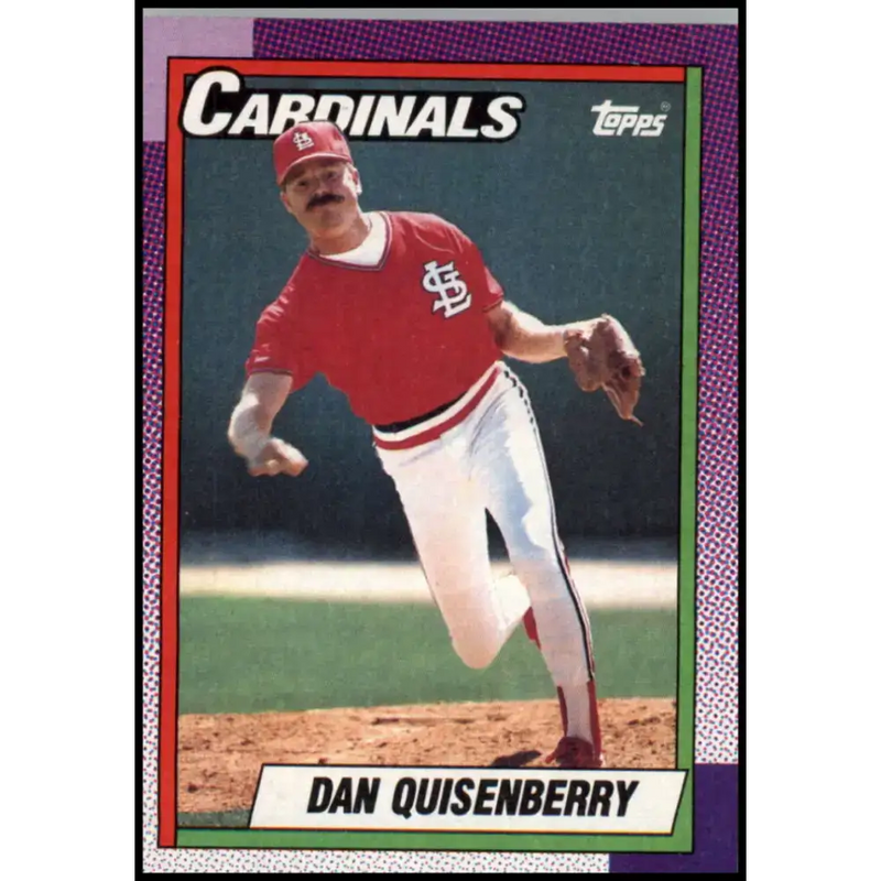 1990 Topps #312 Dan Quisenberry NM-MT St. Louis Cardinals Baseball Card - Baseball Card Single