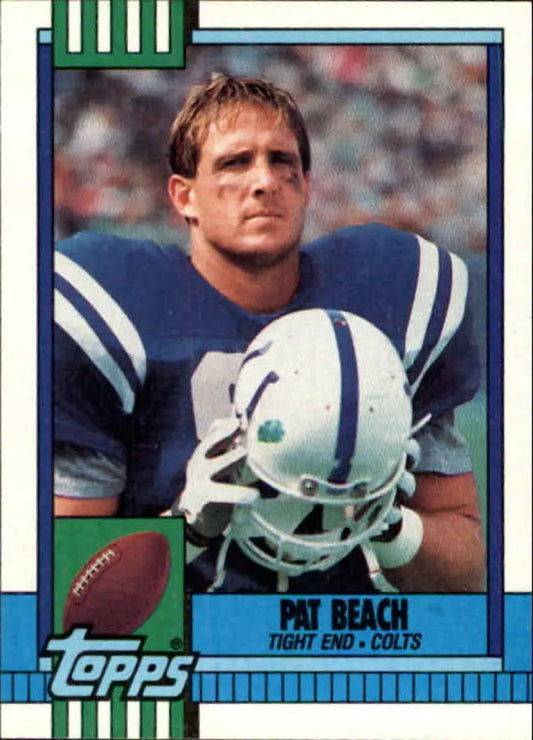 1990 Topps #312 Pat Beach EX Excellent Indianapolis Colts Football Card