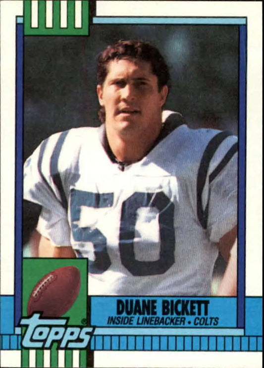 1990 Topps #314 Duane Bickett EX Excellent Indianapolis Colts Football Card