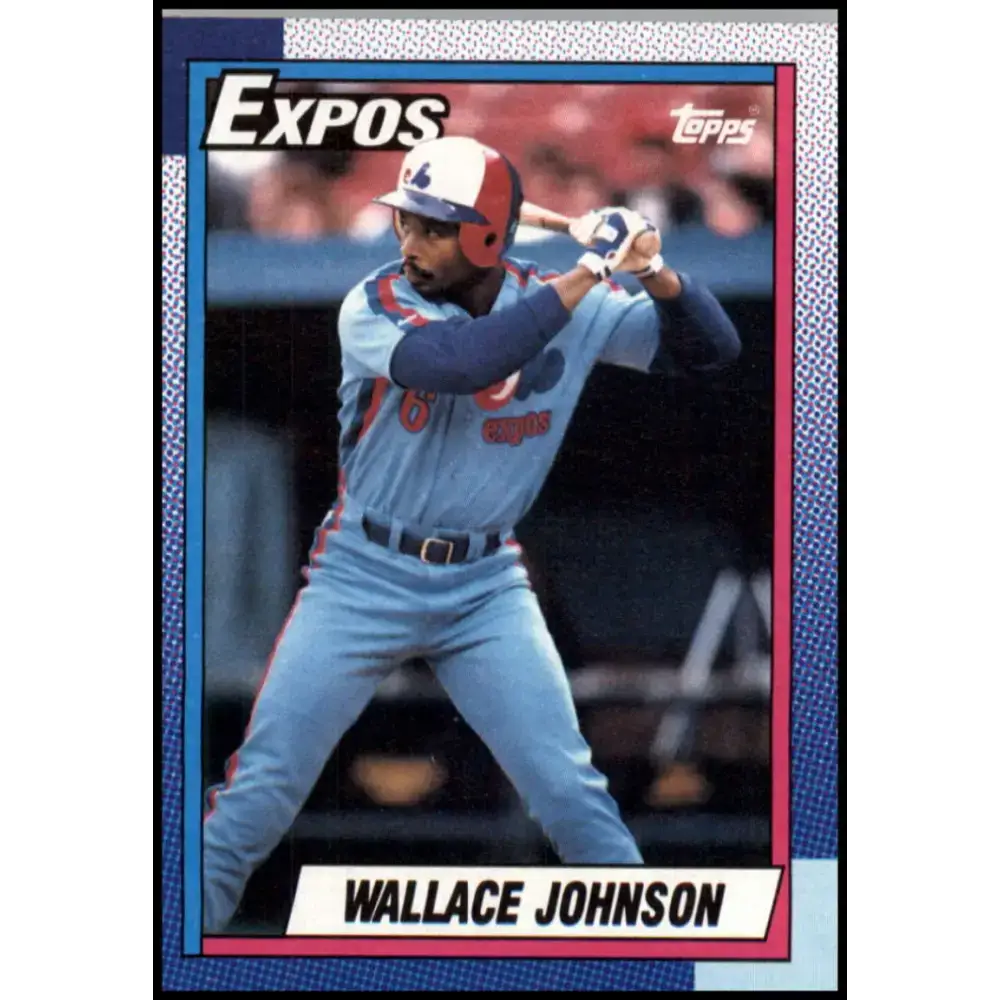 1990 Topps #318 Wallace Johnson NM-MT Montreal Expos Baseball Card - Baseball Card Single