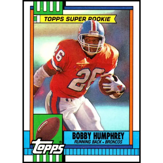 1990 Topps #32 Bobby Humphrey EX Excellent RC Rookie Denver Broncos Football Card