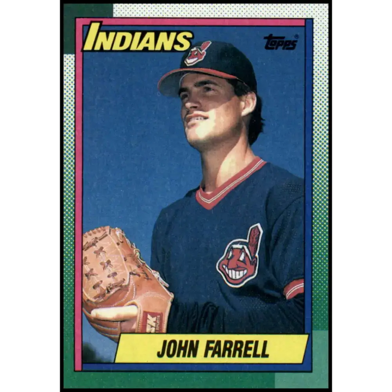 1990 Topps #32 John Farrell NM-MT Cleveland Indians Baseball Card - Baseball Card Single