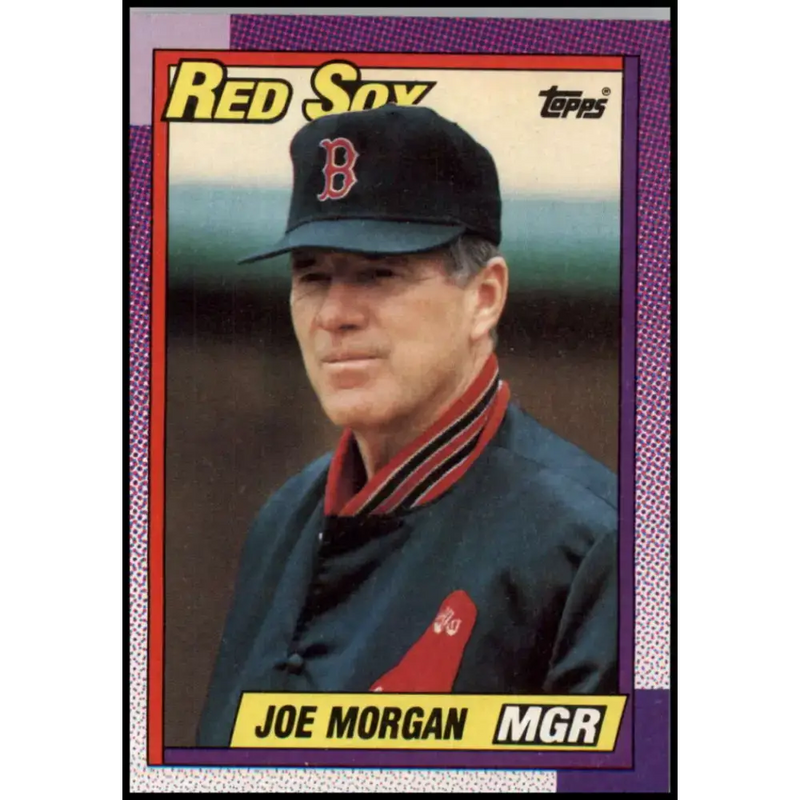 1990 Topps #321 Joe Morgan MG NM-MT Boston Red Sox Baseball Card - Baseball Card Single