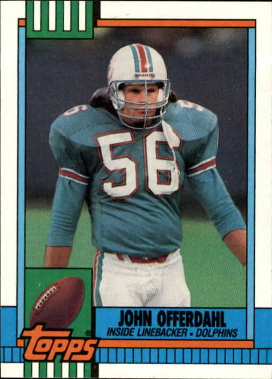 1990 Topps #321 John Offerdahl EX Excellent Miami Dolphins Football Card