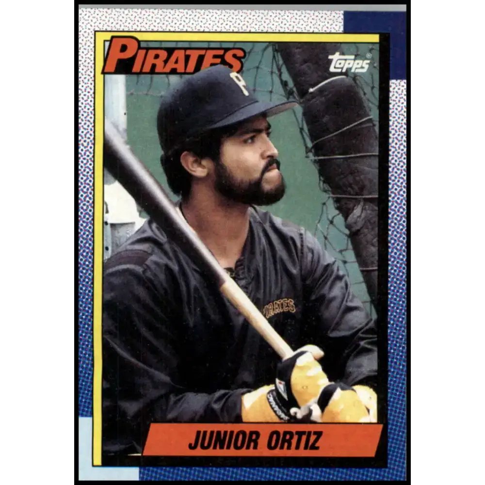 1990 Topps #322 Junior Ortiz NM-MT Pittsburgh Pirates Baseball Card - Baseball Card Single