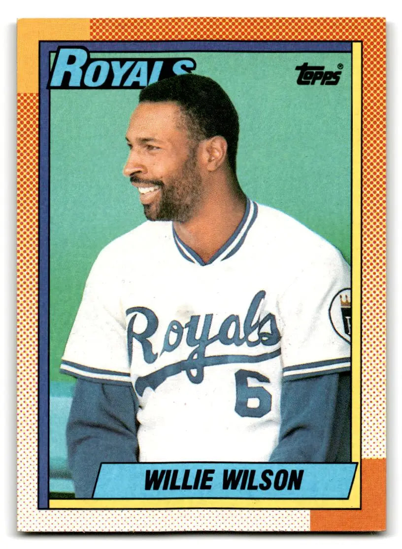 1990 Topps #323 Willie Wilson - Baseball Card Single